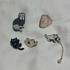 Cute Cat Enamel Pins